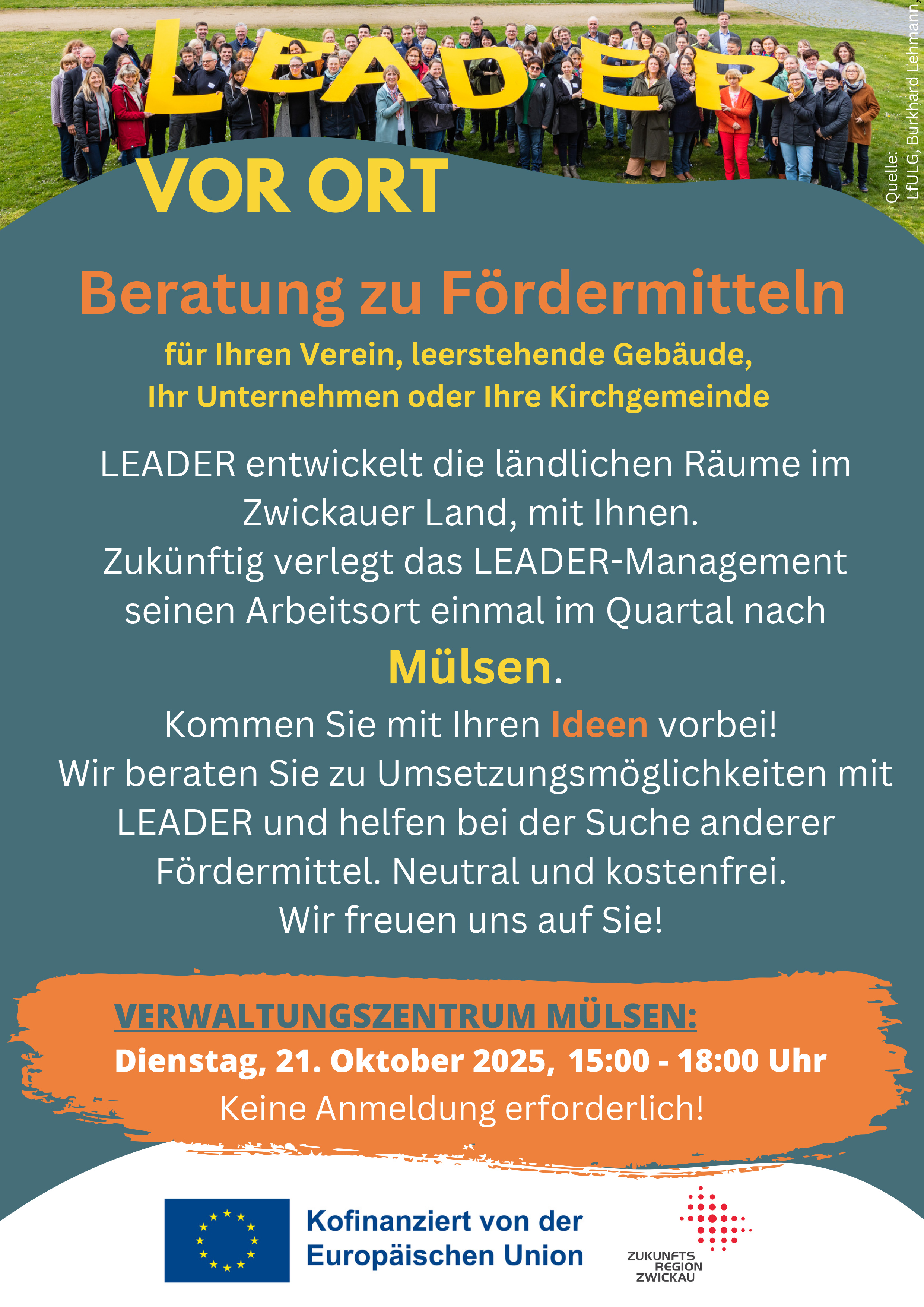 Plakat Leader vor Ort